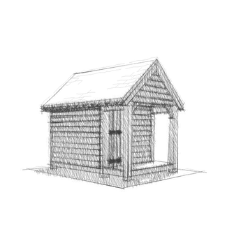 potting shed front